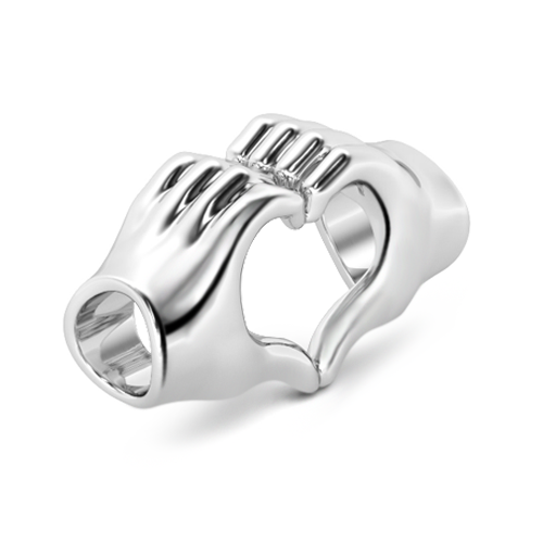 Dije de cuentas "Por siempre en nuestros corazones"