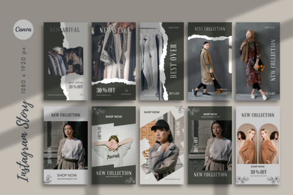 Instagram Fashion Sale Canva Template