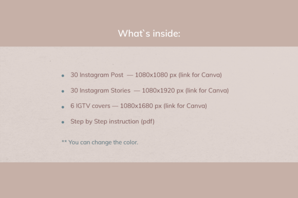 Instagram Templates "Nude"