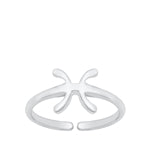 Sterling Silver Zodiac Toe Rings