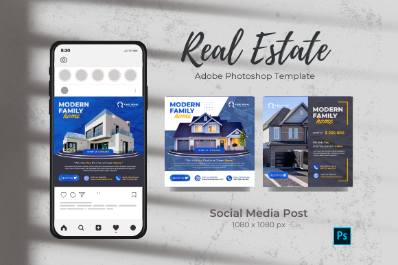 Real Estate Social Media Post Psd