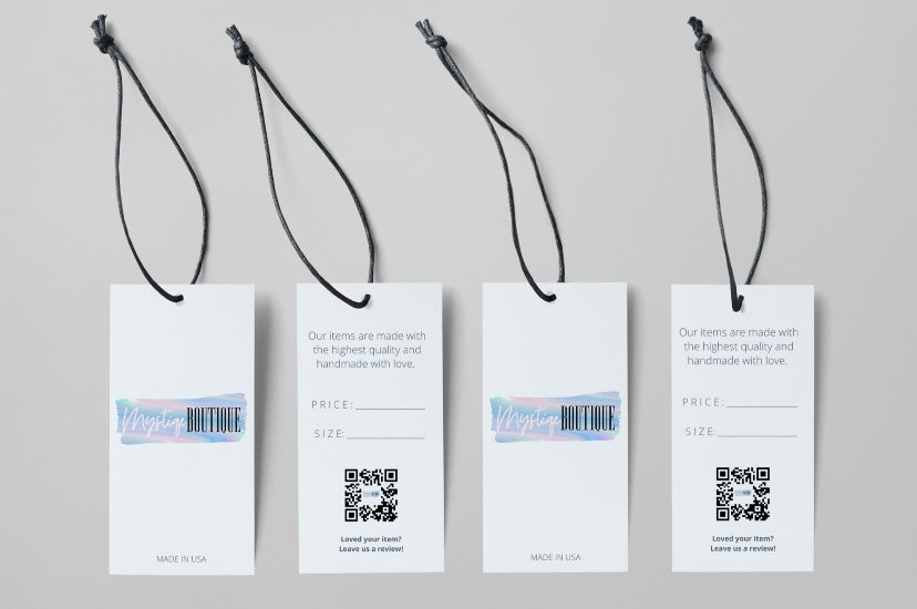 Double Branding Label Tag Mockup