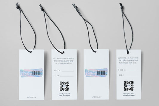 Double Branding Label Tag Mockup
