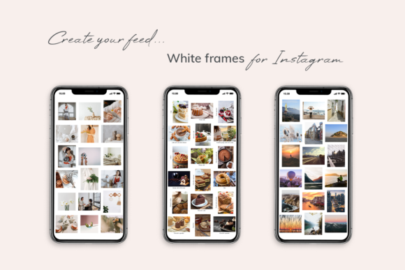 Elegant White Frame for Instagram Posts