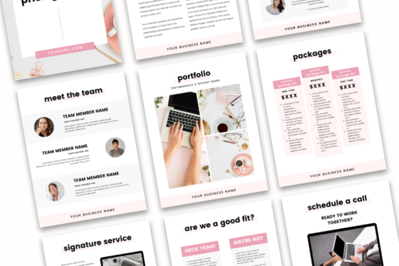 Services & Pricing Template for Canva