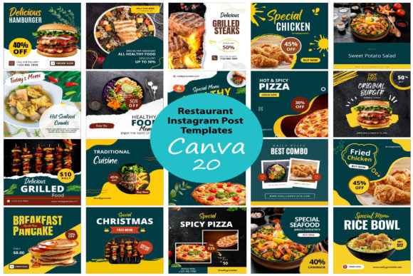 Restaurant Social Media Post Template