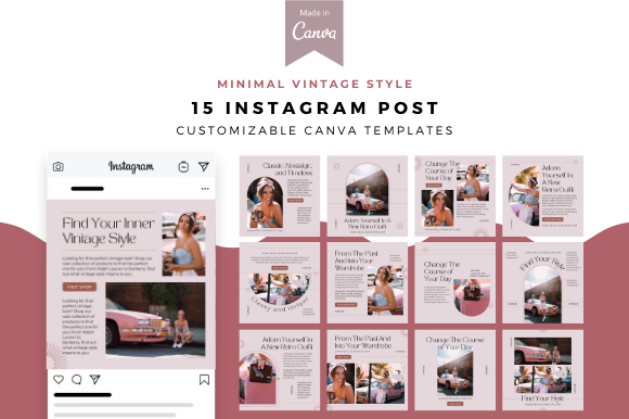 Minimal Vintage Style Instagram Canva