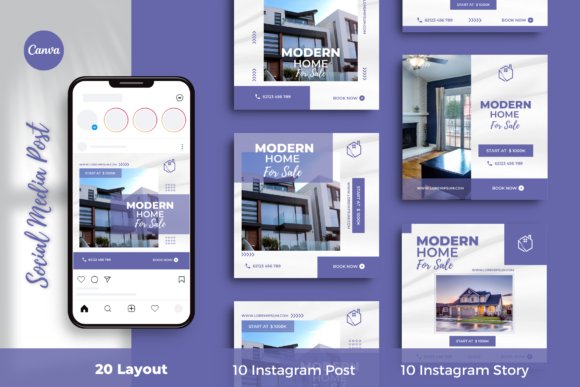 Instagram Real Estate Canva Template