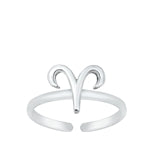 Sterling Silver Zodiac Toe Rings