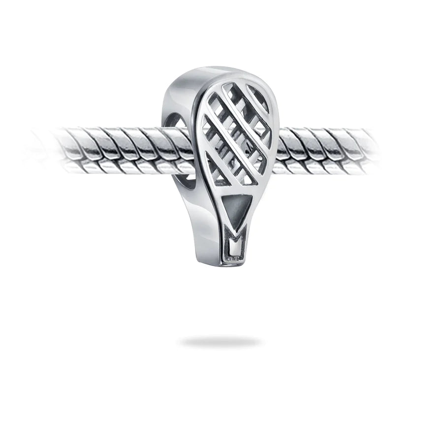 Charm de cuentas de raqueta de tenis
