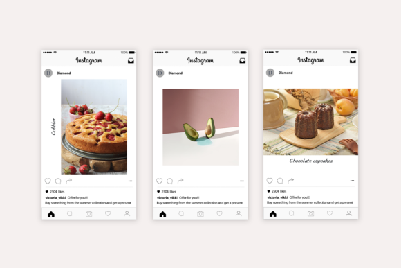 Elegant White Frame for Instagram Posts