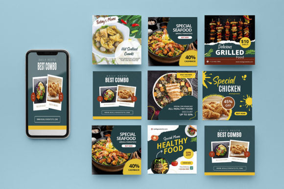 Restaurant Social Media Post Template