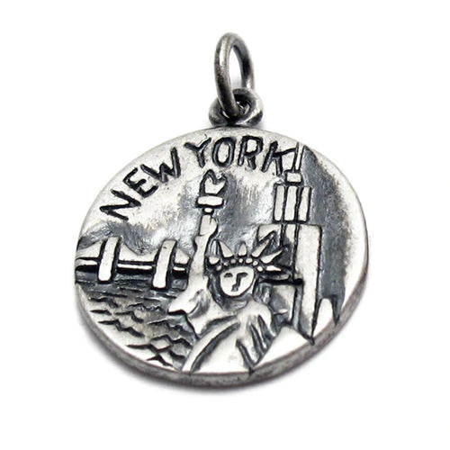 "New York" NY "Big Apple" 2-Sided Charm