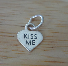 Kiss Me Love Heart Conversation Charm