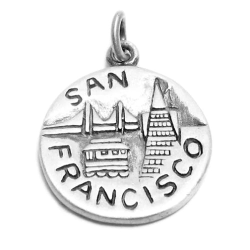 "San Francisco" CA "Golden Gate City" 2-Sided Charm