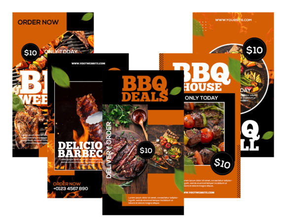 Steak Bar Insta Story Canva Template