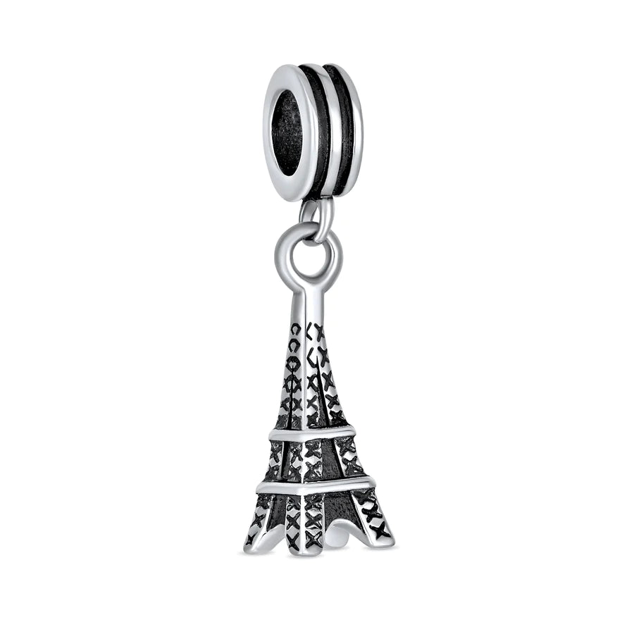 Charm con cuentas colgantes de la Torre Eiffel 