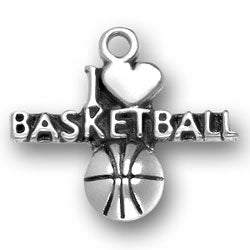 Dije de baloncesto con forma de corazón