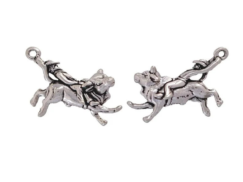 Bull Rider Charm