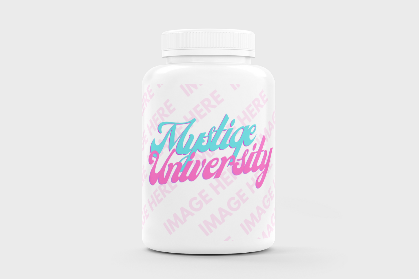 Plastic Supplement Bottle Mockup