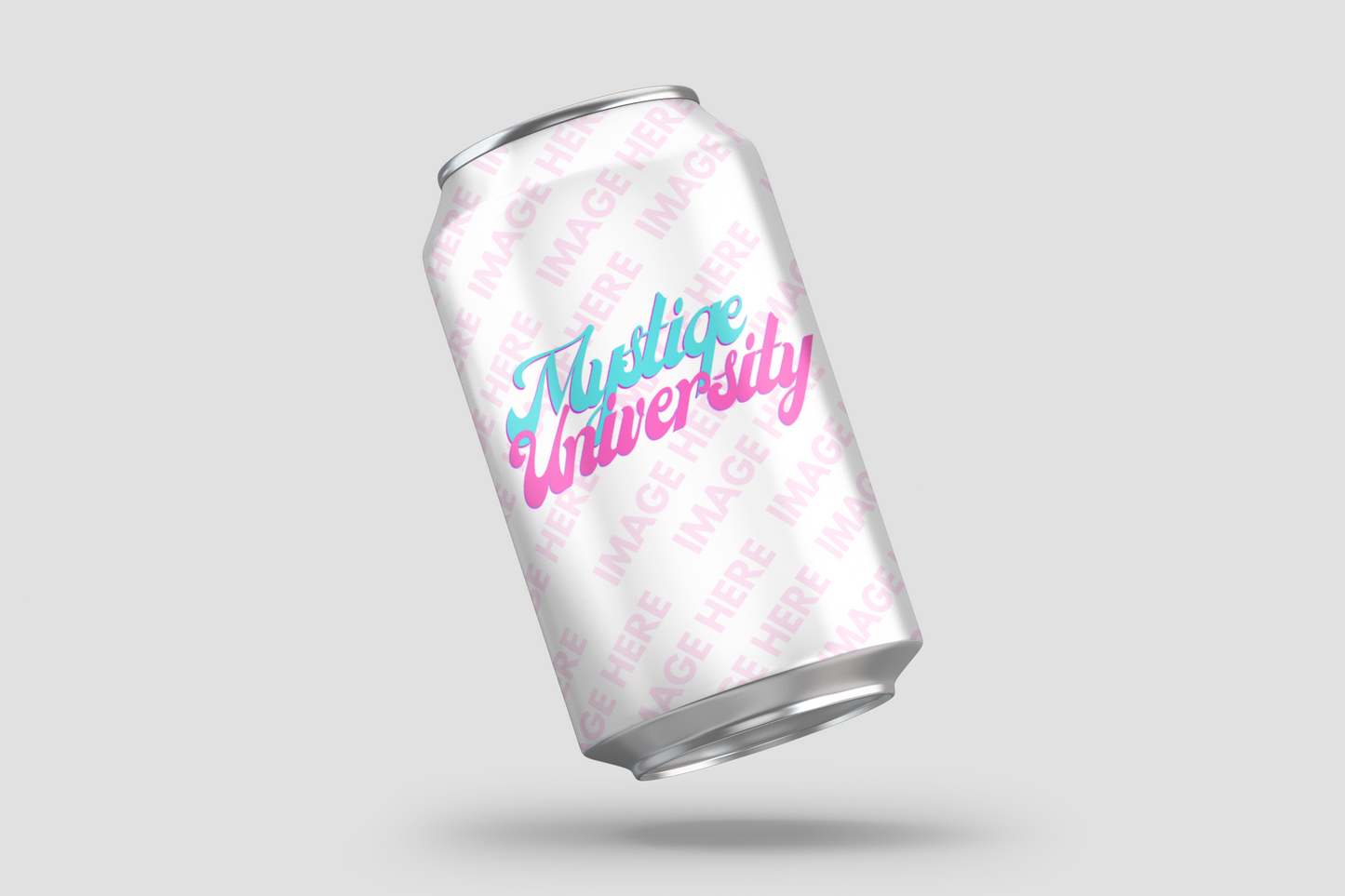 Floating 12oz Soda Can Mockup