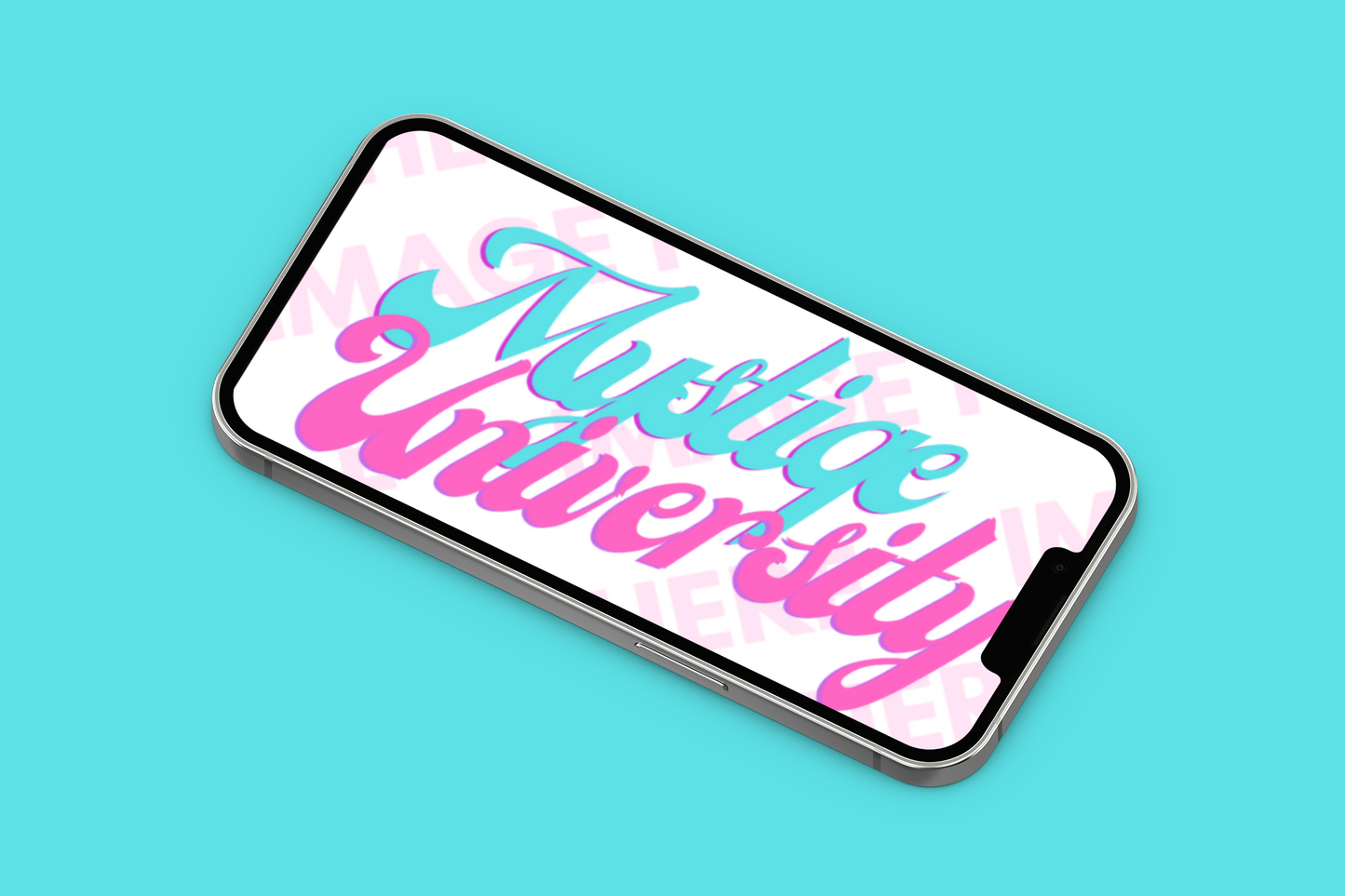 iPhone 13 Lying Landscape View Mockup