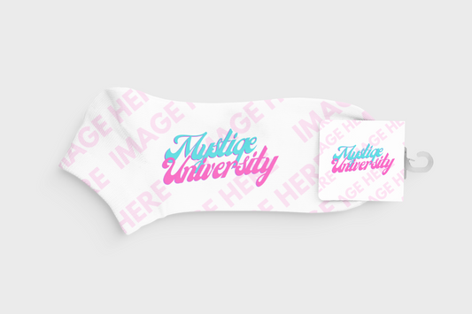 Sock with Label Mockup