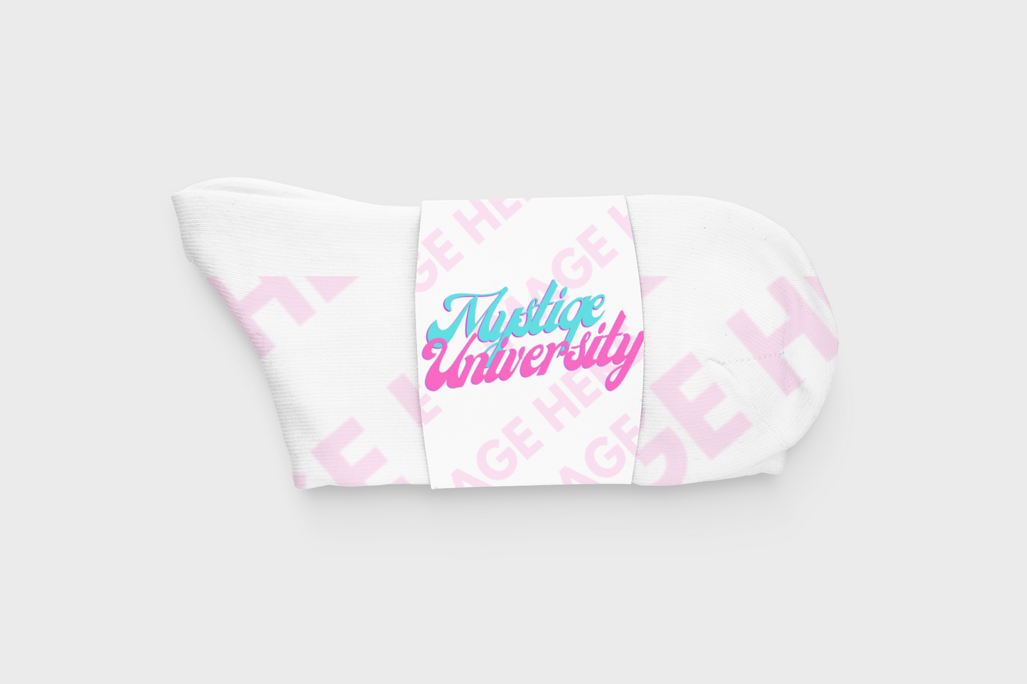 Sock with Label Mockup