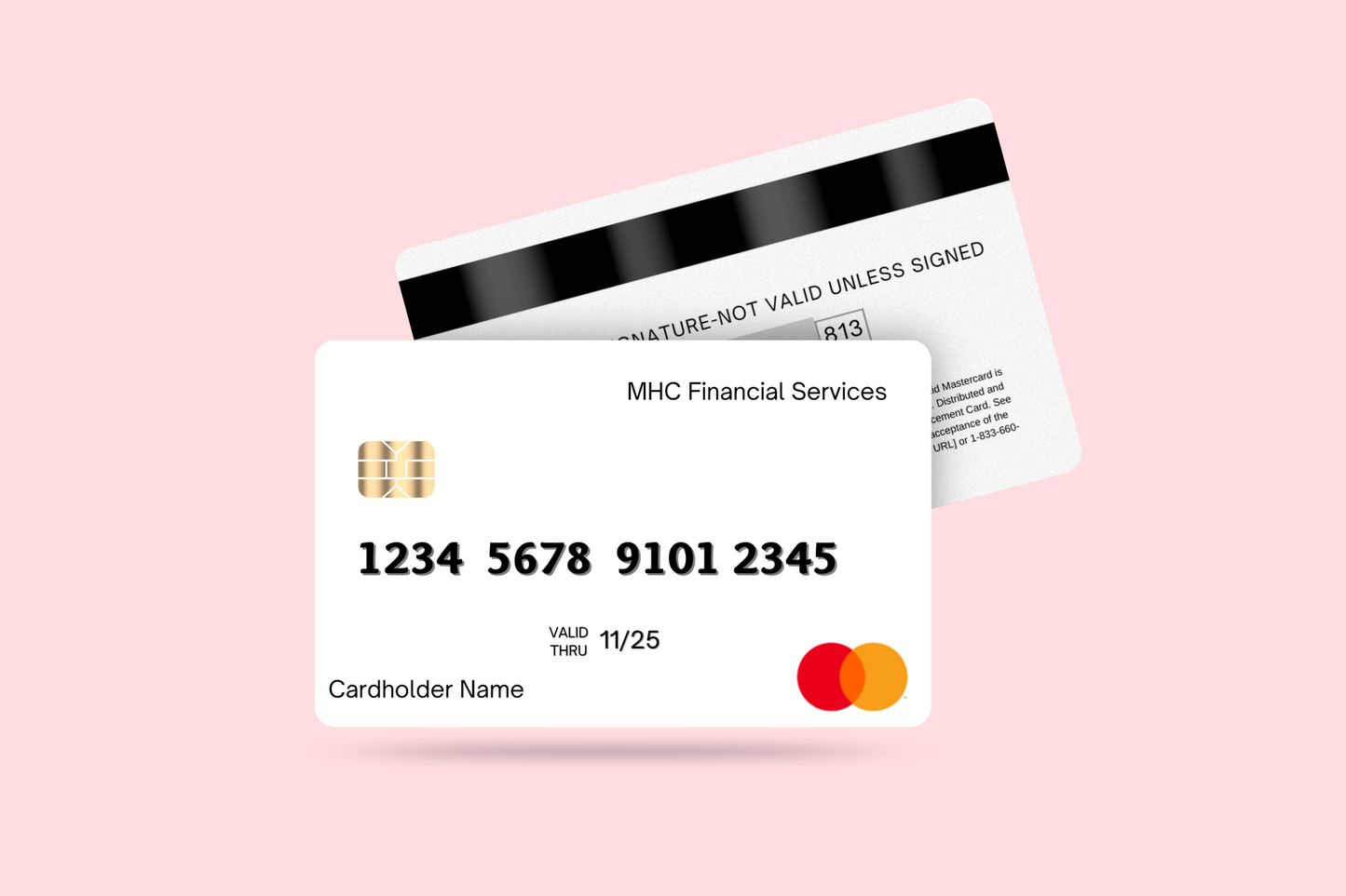 Front and Back Credit Card Mockup