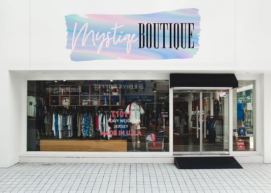 Apparel Store Logo Sign Mockup