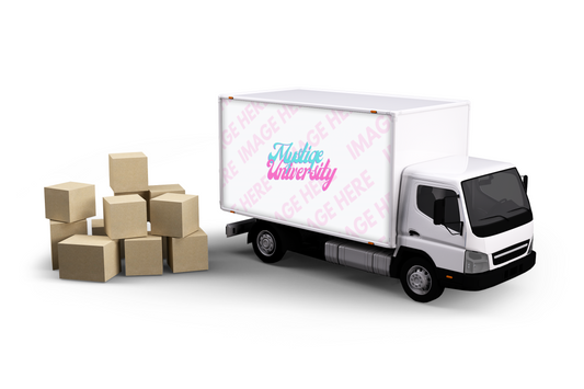 Truck with Boxes Mockup