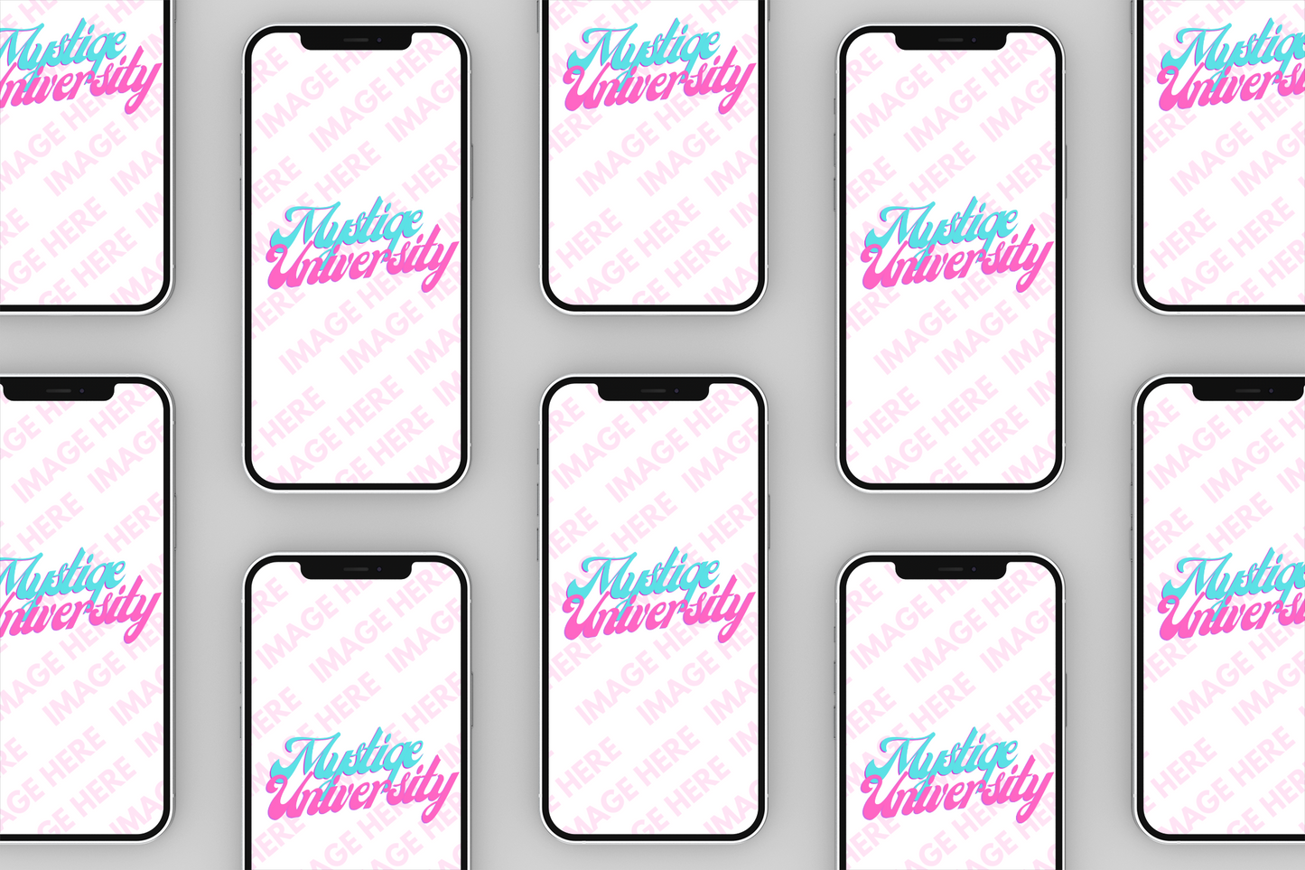 10 iPhone Screens Mockup