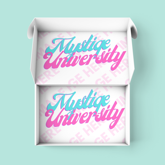 Open Mailer Box Top View Mockup