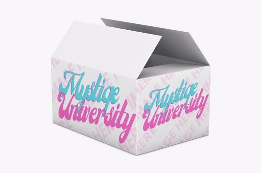 Open Shipping Box Mockup