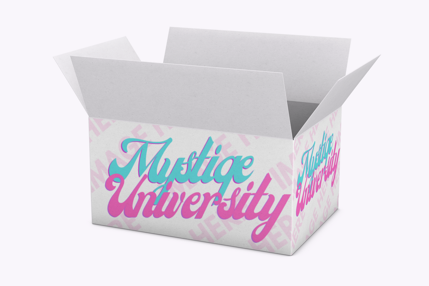 Open Packaging Box Mockup