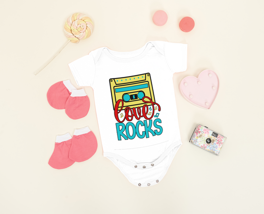 Baby Onesie With a Candy and Gloves