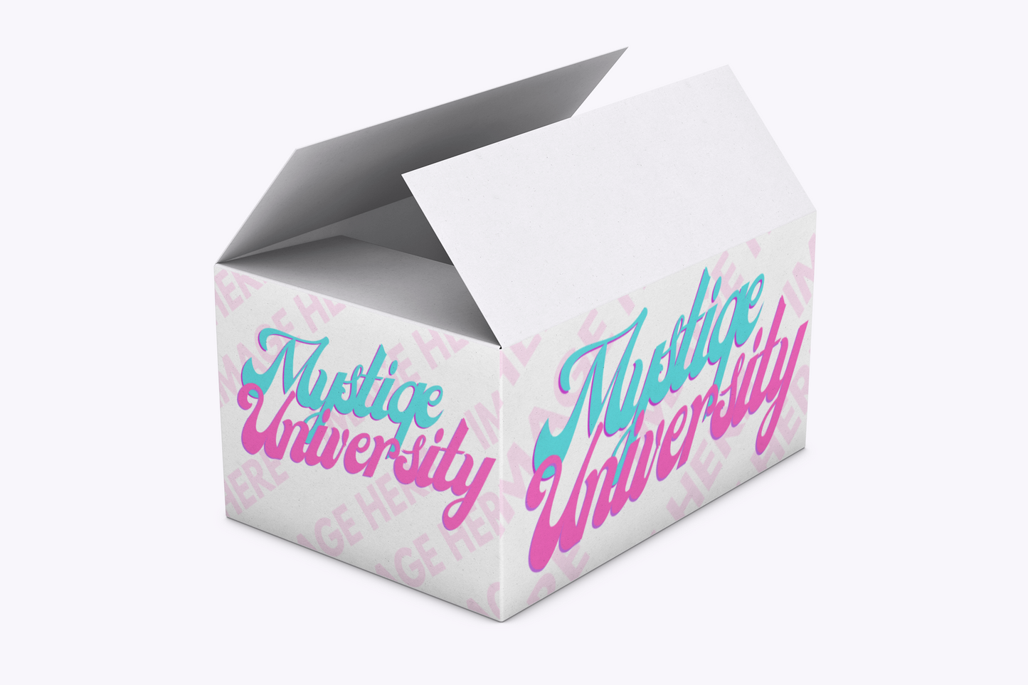 Open Delivery Box Mockup Generator