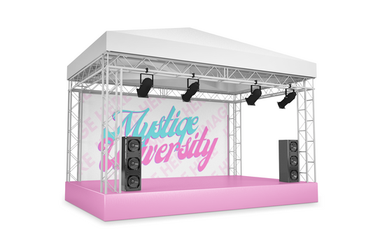 3D Music Concert Stage Mockup