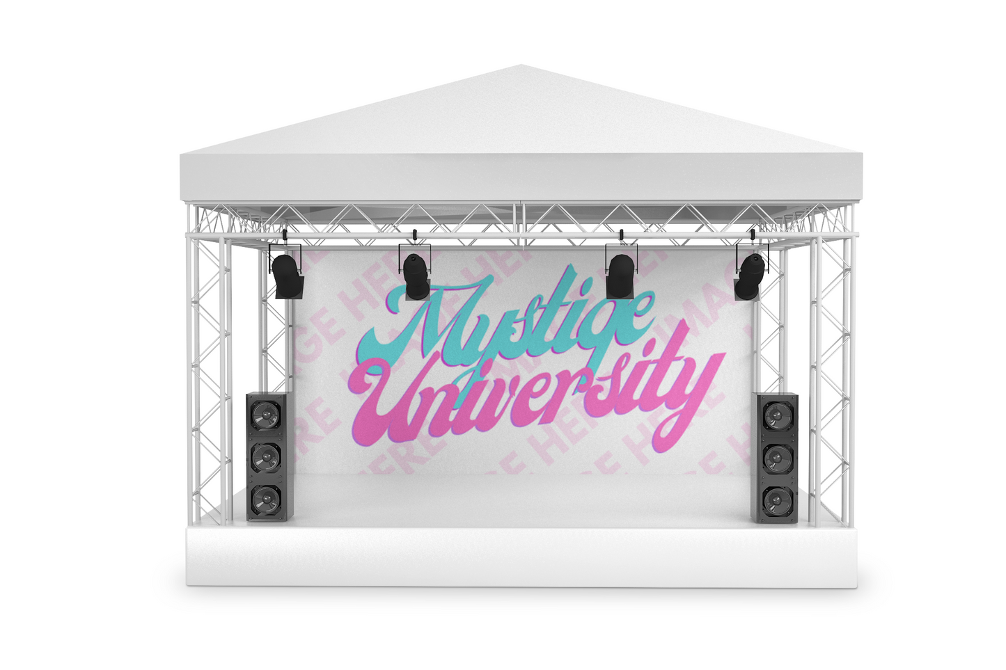 Front View Concert Stage Mockup