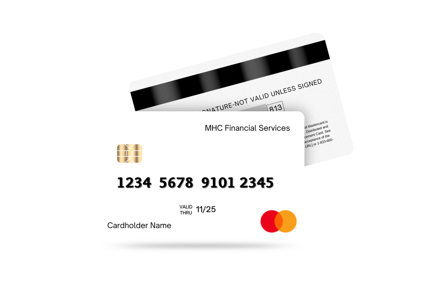 Front and Back Credit Card Mockup