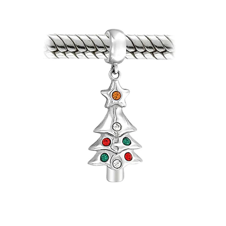 Charm con cuentas colgantes de árbol de Navidad 