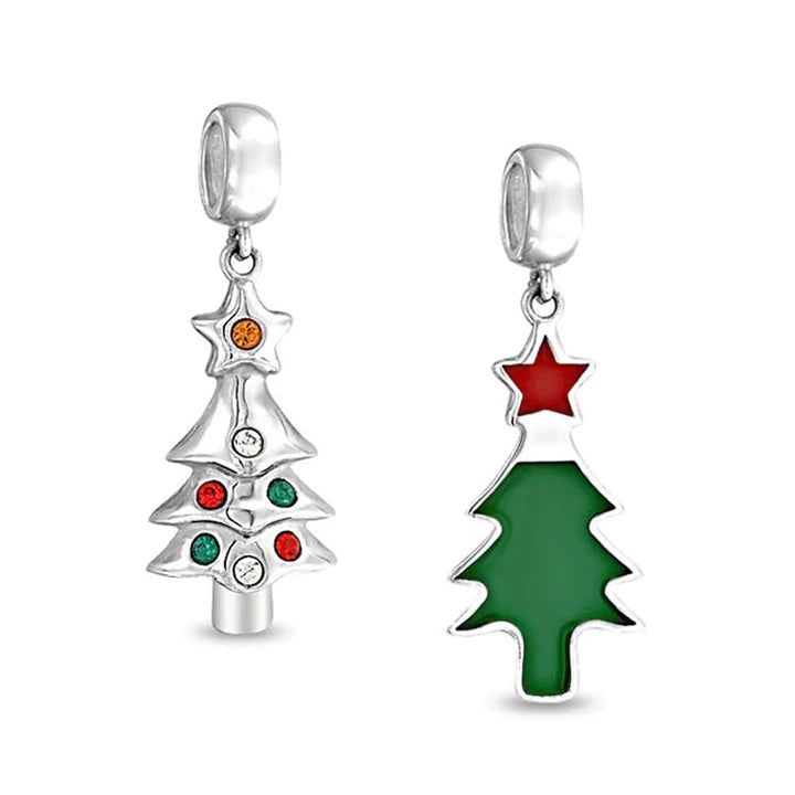 Charm con cuentas colgantes de árbol de Navidad 