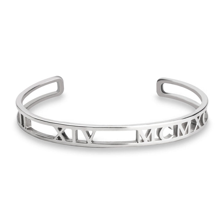 Roman Numeral Bangle for Women