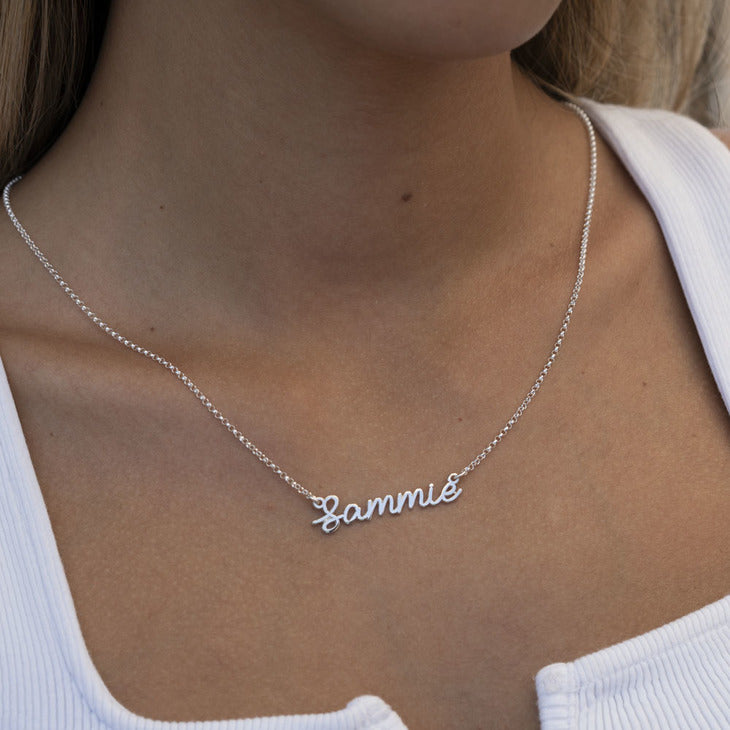 Light Cursive Name Necklace