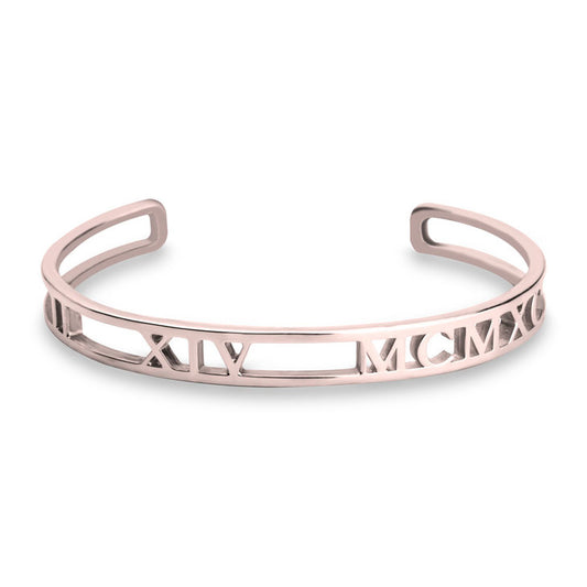 Roman Numeral Bangle for Women