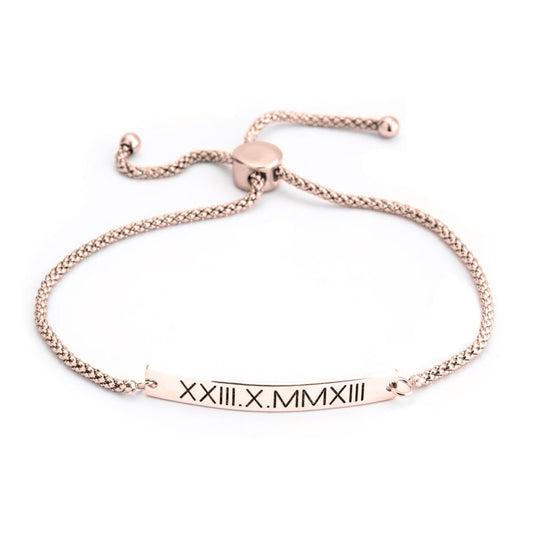 Roman Numeral Bolo Bracelet