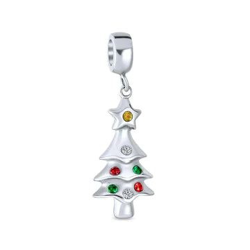 Charm con cuentas colgantes de árbol de Navidad 