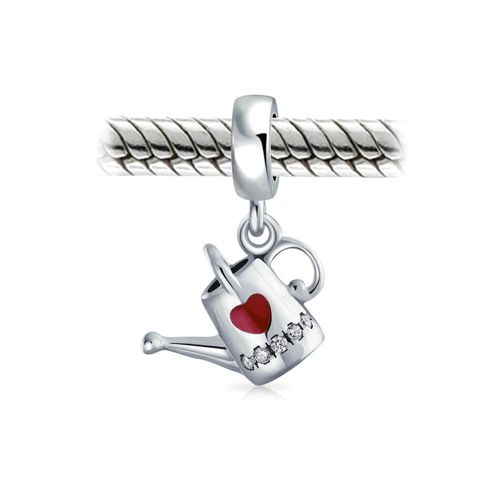 Charm con cuentas colgantes con forma de regadera 