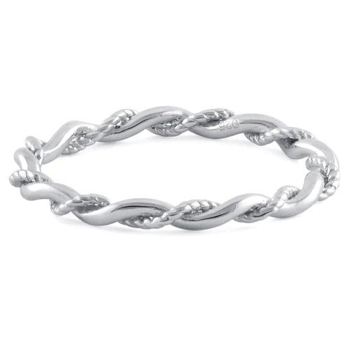 Sterling Silver Twist Ring